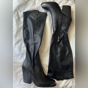 Franco Sarto Black Women's glenice Knee High Boots Size 7  New